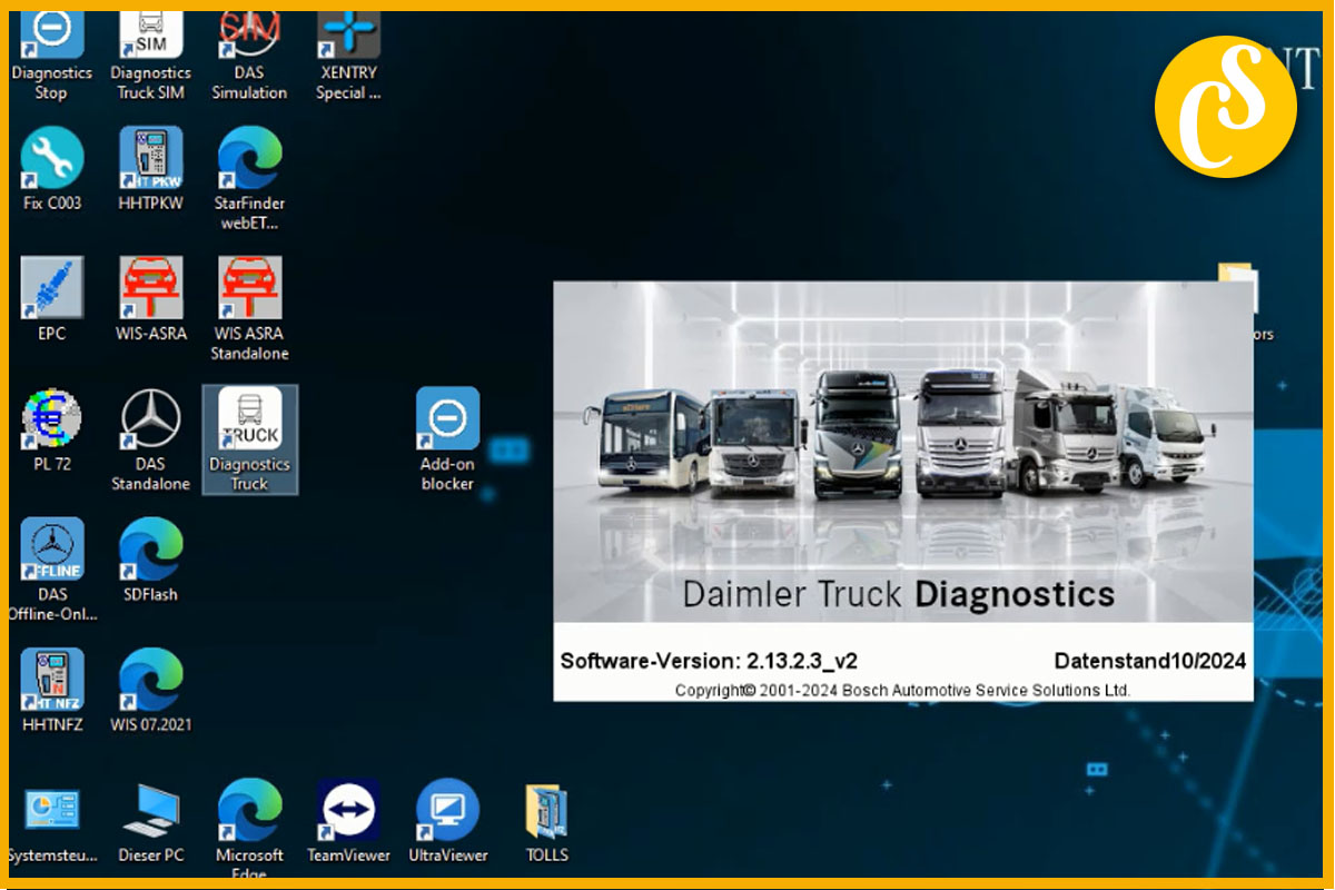 Xentry Daimler Truck Diagnostic 10.2024 for SDConnect C4 (2)